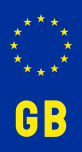 A GB number plate logo